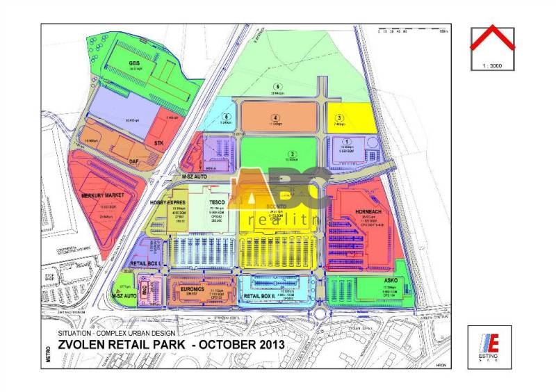 pozemok v lukratívnej obchodnej zóne Zvolen Retail park na predaj