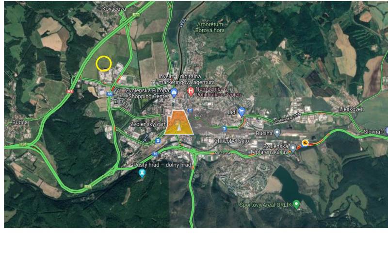 Na predaj pozemok Zvolen